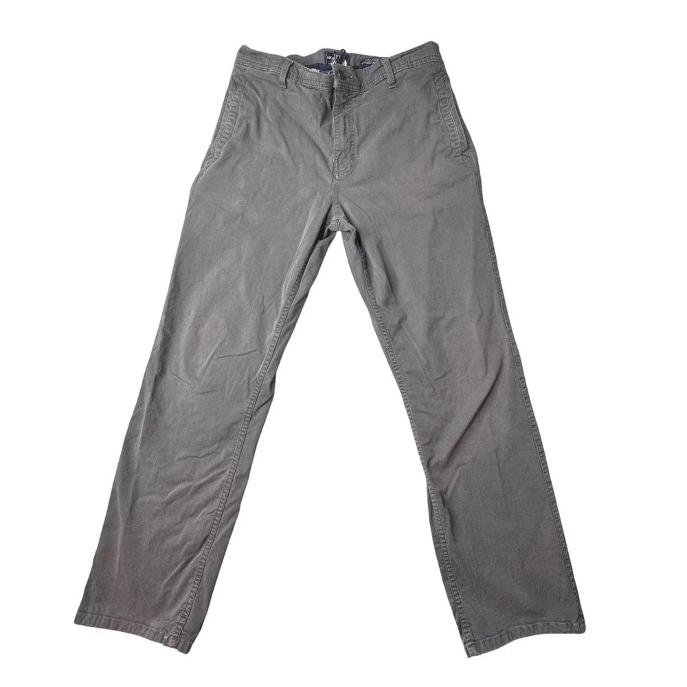 The North Face Pants Mens 34x30 Gray Chino Straight Leg Cotton Stretch Casual